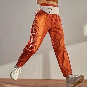 NEW Free People The Way Home Joggers Cinnamon Orange Rust Track Pants M